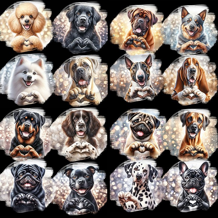 DOG HEART Designs vol.1 A4 size