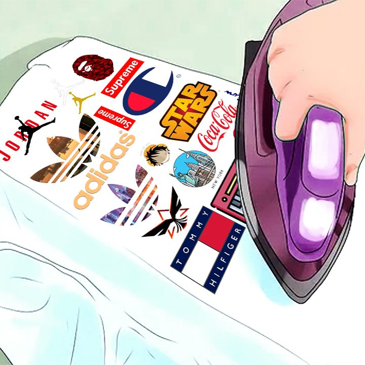 IRON ON Patches 006 Assorted Designs in A4 Sheet