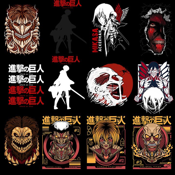 Attack of the Titans Design vol.2 A4 Sheet