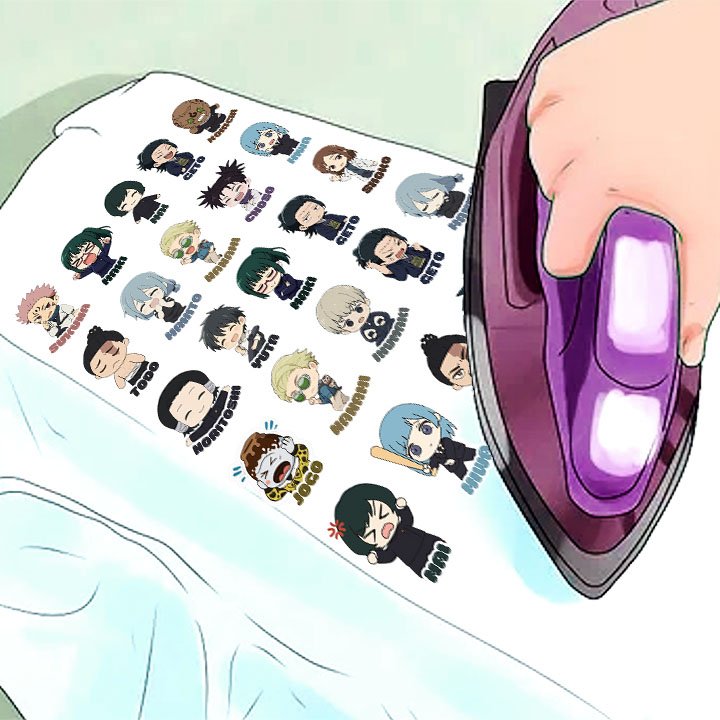 IRON ON Patches vol.9 Toons and Anime Designs in A4 sheet