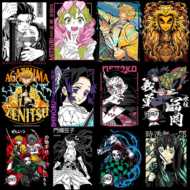 Demon Slayer Designs vol.3 A4 sheet