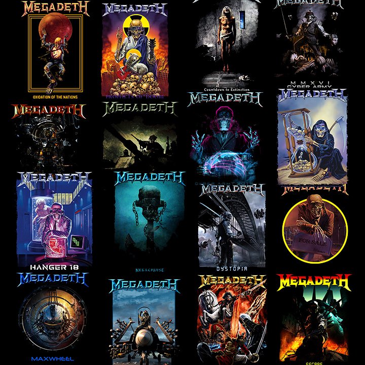 MEGADETH Designs vol.1 HALFTONE A3 size