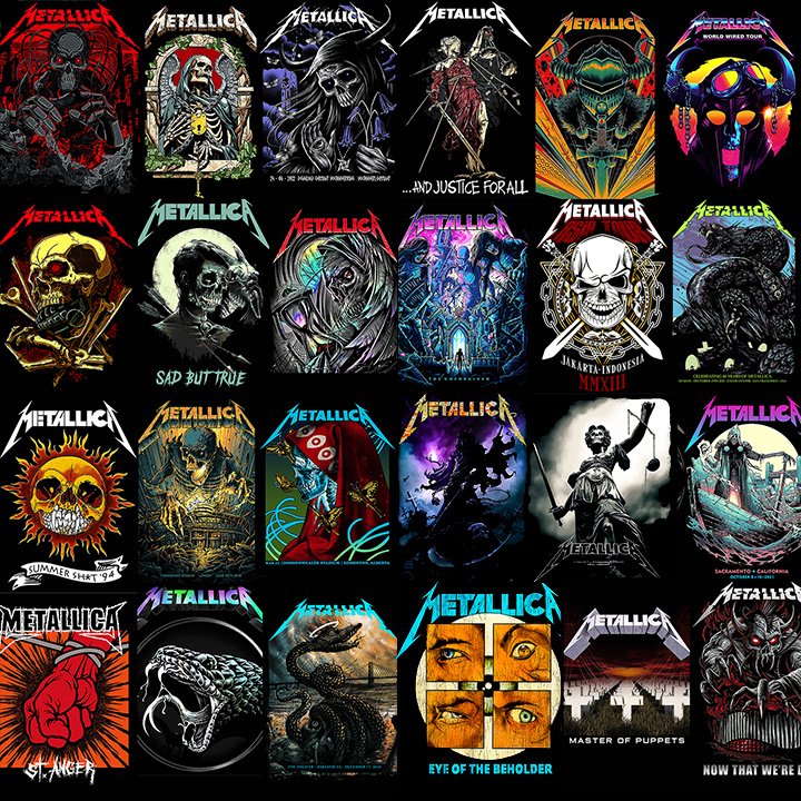 METALLICA Designs vol.3 Halftone Print A3 size