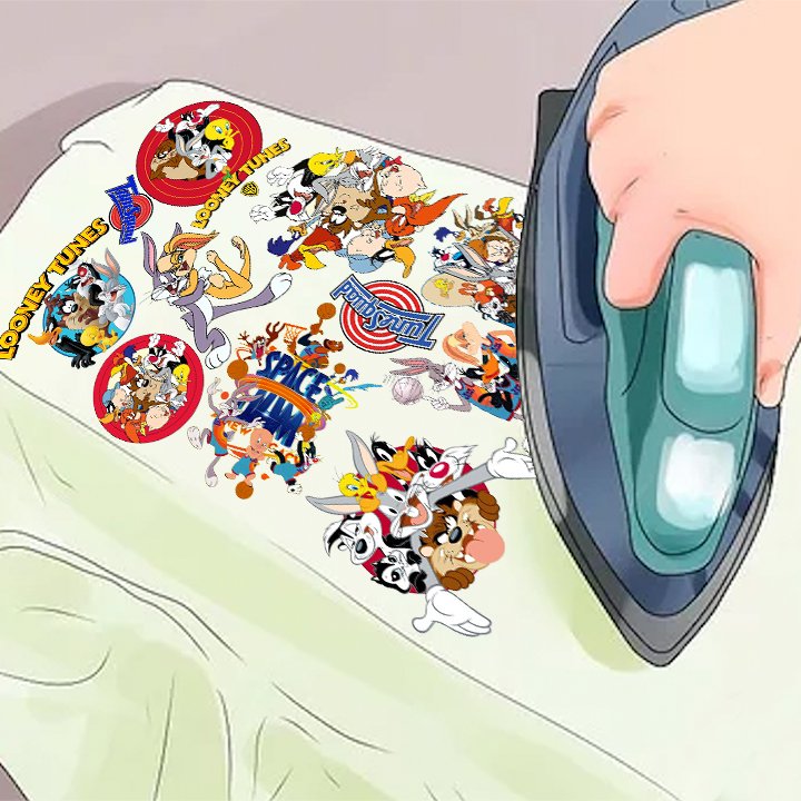 IRON ON Patches vol.3 Toons and Anime Designs in A4 sheet