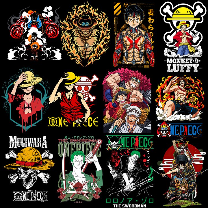 One Piece Designs vol.1 A4 Sheet