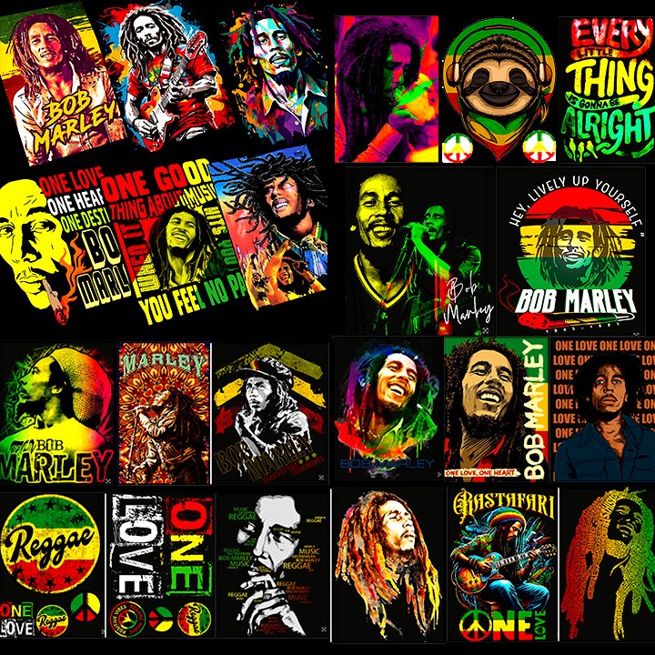 BOB MARLEY Designs vol.2 Halftone Print A3 size