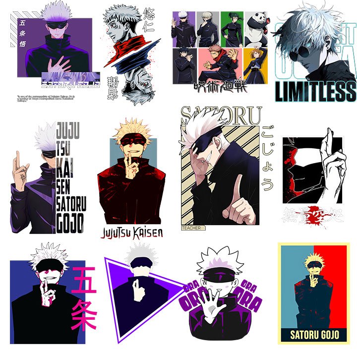 Jujutsu Kaisen Designs vol.2 A4 Size