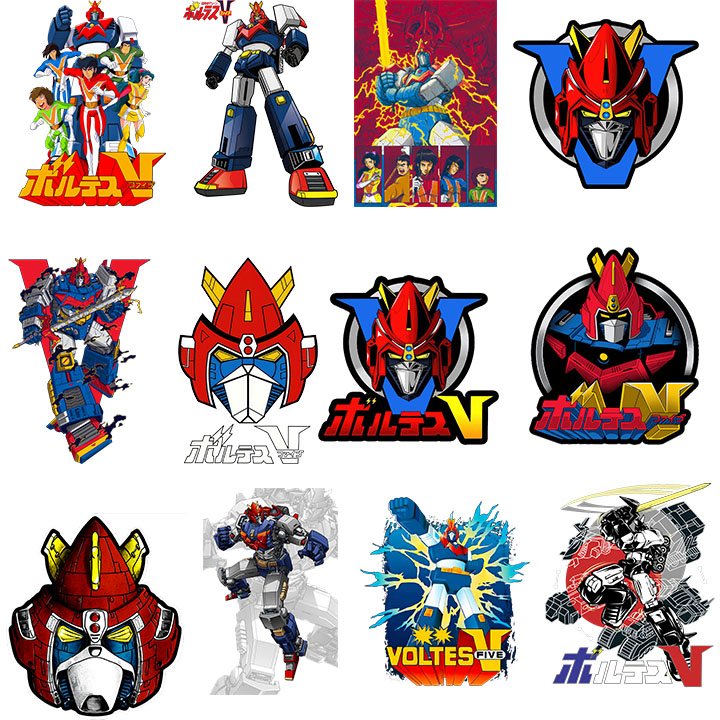 Voltes V Designs A4 size IRON ON