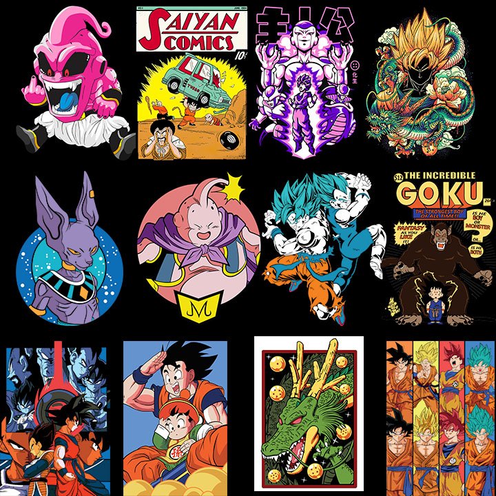 Dragon Ball Designs vol.2 A4 Sheet