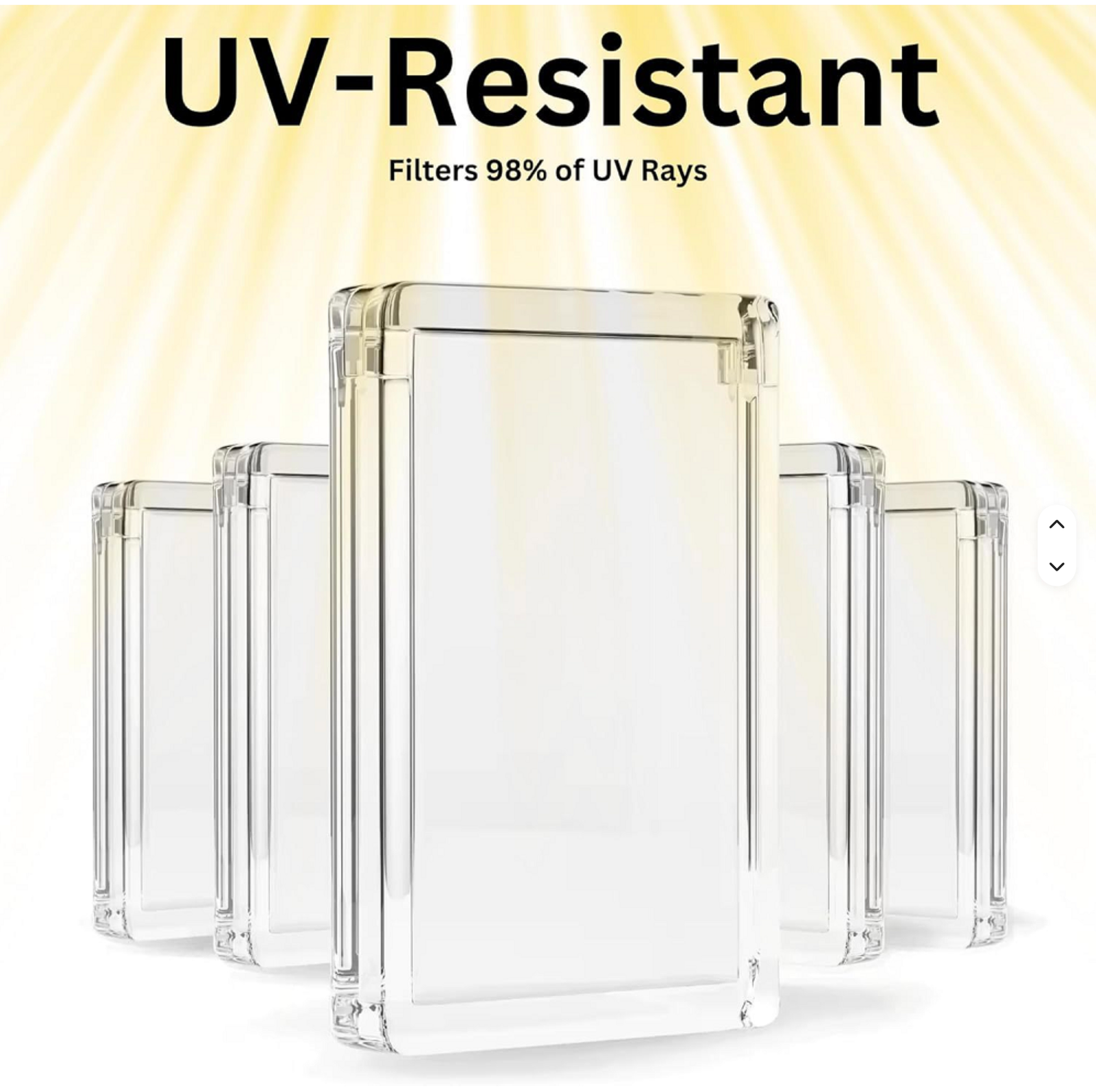 Magnetic Lid Acrylic Display Case for PSA Graded Cards UV Resistant Protector